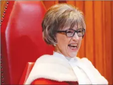  ?? CP PHOTO ?? Supreme Court Judge Beverley McLachlin is shown in Ottawa.