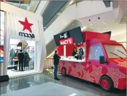  ?? HE QI / CHINA DAILY ?? A pop-up store by Macy’s made its debut on the ground floor of the Raffles City shopping mall in Changning district of Shanghai on Nov 17. Set to run until Nov 26, the shop aims to provide Chinese consumers with a onestop shopping experience and...