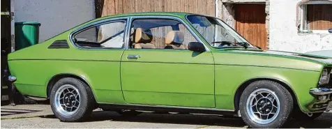  ?? Foto: Silvia Kugelmann ?? Solch einen Wagen fuhr Silvia Kugelmann: Es war ein zehn Jahre alter Opel Kadett C Coupé. Sie taufte ihn auf den Namen Floggy.