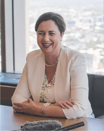  ?? Picture: JACK TRAN ?? Queensland Premier Annastacia Palaszczuk seems to have a blinkered view of what is good for the Gold Coast from the ‘Tower of Power’ at 1 William St, Brisbane.