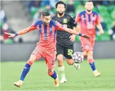  ?? — AFP photo ?? Hakim Ziyech in action during the UEFA Champions League match between Krasnodar and Chelsea at the Krasnodar stadium in Krasnodar.