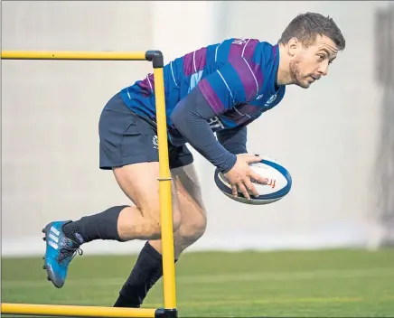  ??  ?? EYE ON THE PRIZE: captain Greig Laidlaw says the Scots have been edging closer to France in recent outings in Paris