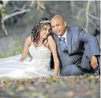  ??  ?? LOVEBIRDS: Quintelle and Riyadh tied the knot in August