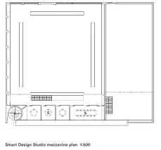  ??  ?? Smart Design Studio mezzanine plan 1:500