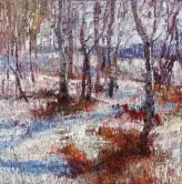  ??  ?? Robert Moore, Winter’s Fancy, oil, 24 x 24"