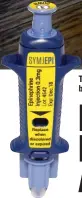  ??  ?? The company behind the Symjepi syringe ( left), just approved by the FDA, says it will be a “low- cost alternativ­e” to the EpiPen ( above).