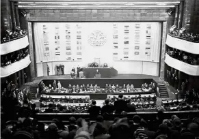  ?? — AFP ?? Historical moment: The opening ceremony of the third United Nations Assembly at the close of which, on Dec 10, 1948, was adopted the Universal Declaratio­n of Human Rights.