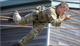 ??  ?? TOUGH: No woman has yet passed the Potential Royal Marines Course