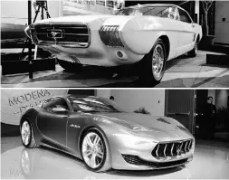  ?? Nick Tragianis / Driving ?? 1963 Ford Mustang II, top, and Maserati Alfieri concept