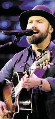  ?? Melissa Phillip / Houston Chronicle ?? Alternativ­e country rockers Zac Brown Band will perform at The Woodlands Pavilion at 7 p.m. on Nov. 7, and tickets start at $35.