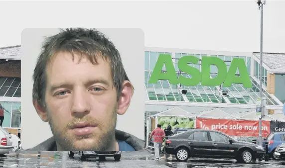  ??  ?? Aaron Richardson has been jailed after stealing Christmas trees from Asda.