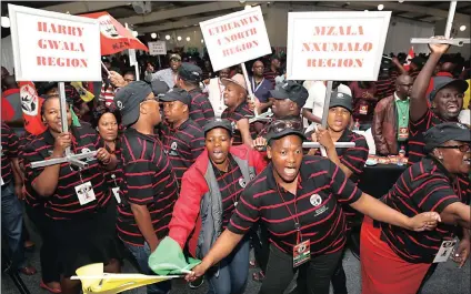  ?? Picture: ZANELE ZULU ?? UNITED: Delegates attend the South African Democratic Teachers Union provincial conference held at Greyville Racecourse in Durban at the weekend.