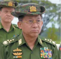  ?? THET AUNG AGENCE FRANCE-PRESSE ?? La mission de l’ONU demande le limogeage du commandant en chef de l’armée myanmarais­e, Min Aung Hlaing.