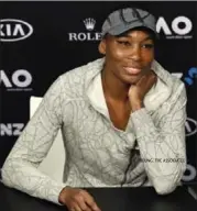  ?? KIN CHEUNG, THE ASSOCIATED PRESS ?? Venus Williams’ The EleVen by Venus collection will be worn by ball girls and ushers at the BNP Paribas Showdown.