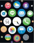  ??  ?? Screenshot - Apple Watch home screen.