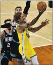  ?? BRANDON DILL — THE ASSOCIATED PRESS ?? Warriors guard Kelly Oubre Jr., a pending free agent, could be traded away by Thursday’s trade deadline.