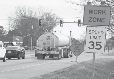  ?? JUDITH LOWERY/DAILY PRESS ?? During the 2019 constructi­on season the Connecticu­t Department of Transporta­tion recorded 1,045 accidents within work zones involving 2,094 vehicles.
