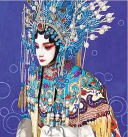  ?? ?? “Rememberin­g the Peking Opera” by Ziqin Zeng of Westview High, at the Groff Exhibition.