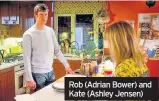  ??  ?? Rob (Adrian Bower) and Kate (Ashley Jensen)