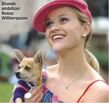  ??  ?? Blonde ambition: Reese Witherspoo­n