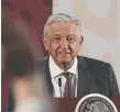  ??  ?? Andres Manuel Lopez Obrador