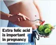  ?? ?? Extra folic acid is important in pregnancy