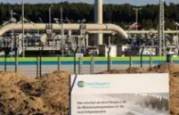  ?? FOTO AFP ?? De EU en Rusland zijn verzeild in een politiek steekspel rond de omstreden Nord Stream 2-pijplijn.