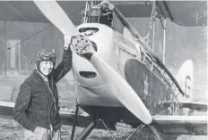  ?? PICTURE: GETTY ?? English aviator Amy Johnson, seen with her Gipsy Moth in 1930, was lost in the Thames estuary on this day in 1941