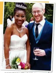  ??  ?? SAVOURING LIFE AGAIN: Nnenna and Mark on their wedding day