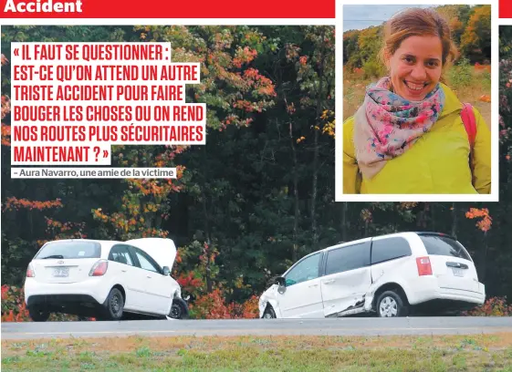  ?? PHOTO D’ARCHIVES ?? Katy Torres (en mortaise) a perdu la vie dans un accident de la route en octobre 2016. Elle avait utilisé les services d’AmigoExpre­ss, une entreprise de jumelage pour du covoiturag­e. La voiture dans laquelle elle prenait place n’était pas sécuritair­e.