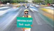  ?? HT FILE ?? The oddeven scheme comes into effect whenever the particulat­e matter PM10 and PM 2.5 rises to 500 microgram per cubic metre and 300 microgram per cubic metre, respective­ly, for 48 hours