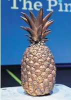  ?? PHOTOS: THE DEVELOPER ?? The Pineapple 200: One of the 15 golden Pineapples awarded at the Festival of Place.