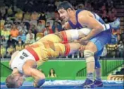  ?? PTI ?? Sushil Kumar regularly trains with a foreign coach.