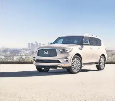  ??  ?? The 2018 Model Year Infiniti QX80 is over five metres in length. — Infiniti photo