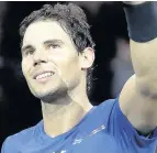  ??  ?? SO SAD Injured Nadal is out of Paris Masters