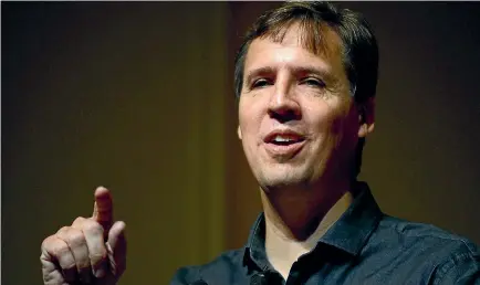  ??  ?? Jeff Kinney earned nearly US$20m last year, thanks to his Wimpy Kid series of books.