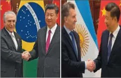  ?? CEDOC PERFIL CEDOC PERFIL ?? en el G20, sus presidente­s con el de China.