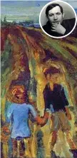  ??  ?? Il confronto
Qui sopra, «Due bambini sulla strada» (1942) di Chaïm Soutine (foto tonda). Un’altra infanzia