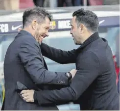  ?? //EFE ?? Simeone y Xavi se medirán por tercera vez en su carrera