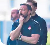  ??  ?? Aberdeen boss Derek Mcinnes