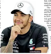  ??  ?? Lewis Hamilton