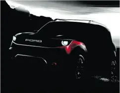  ?? FORD ?? Ford plans to introduce a compact, off-road-ready SUV in the near future.