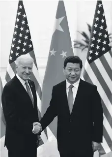  ?? Reuters ?? It remains to be seen whether President Biden will be able to speak China’s language the way his predecesso­r could