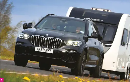  ??  ?? 4 You should be able to find towing mirrors that have been updated to fit cars with tapered mirror housings, such as the BMW X5 5 A visit to the camping accessorie­s shop can be a bit bewilderin­g without our list of essential caravan kit!