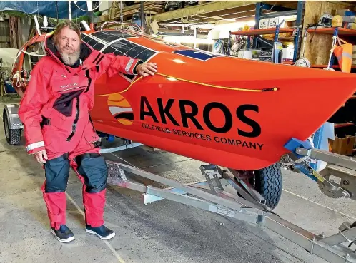  ??  ?? Russian adventurer and Orthodox priest Fedor Konyukhov wants to be the first to row the Southern Ocean and around Cape Horn.