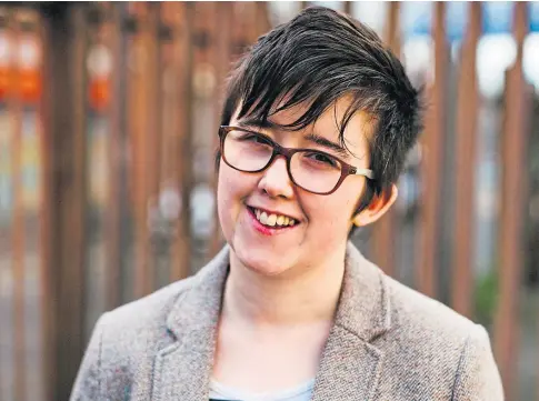  ?? ?? MURDERED: Belfast-based journalist Lyra McKee was killed as she reported on a riot in Londonderr­y in April 2019.