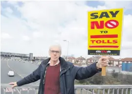  ??  ?? John McGoldrick of the campaign group Scrap Mersey Tolls