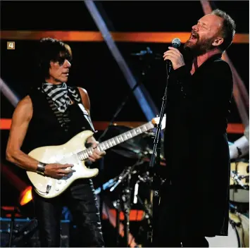  ?? ?? 4. Jeff Beck opened for Sting back in 2000 where Dominic Miller would watch the master from the side of the stage every night. Here, Beck joins Sting on stage at Madison Square Garden in 2009