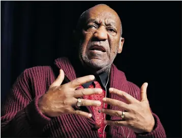  ?? — THE ASSOCIATED PRESS FILES ?? Bill Cosby admitted in a 2005 deposition that he obtained Quaaludes with the intent of using them to have sex with young women.