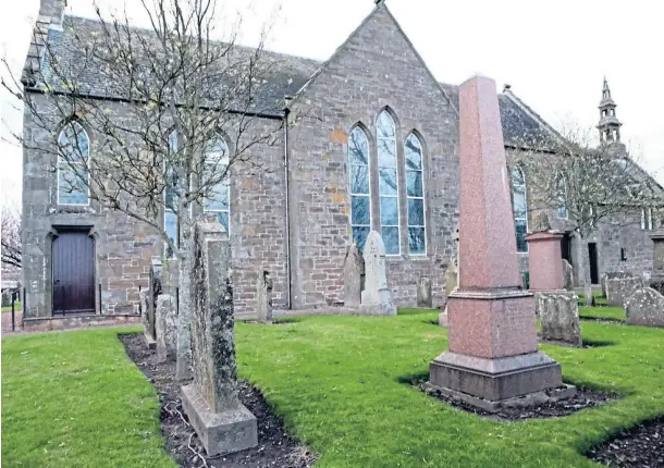  ??  ?? INTERMENT: The local authority originally charged two fees to excavate the family plot at Panbride Churchyard. Picture by Gareth Jennings.